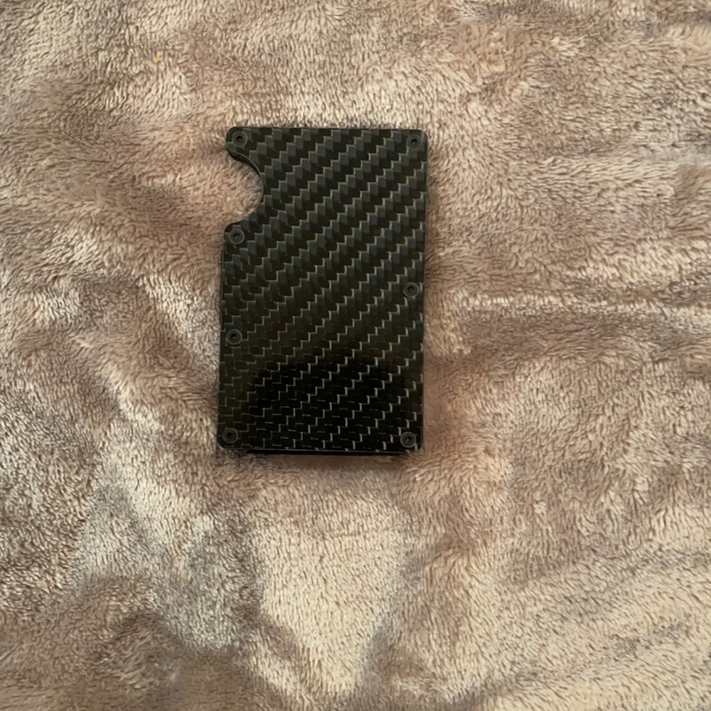 Carbon fiber wallet clip